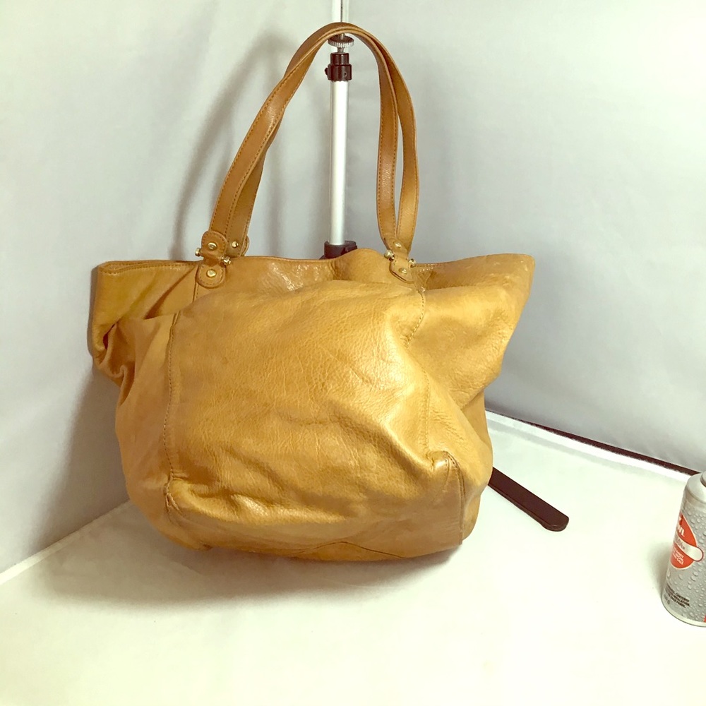 Genuine Liz Claiborne camel colored tote bag